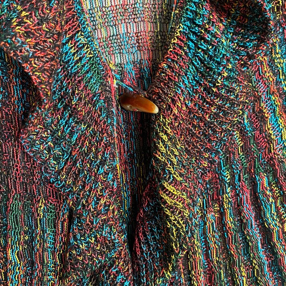 Vintage y2k Kessley Rainbow Waterfall Ruffle Bell Sleeve Size S/M Fairy grunge - Picture 4 of 6